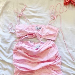 lioness pink two piece set
